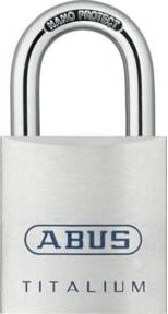 ABUS Zylindervorhangschloss 80TI/40 aus Titalium in Silber, Schlosskörper-Breite: 40 mm - Bild 1