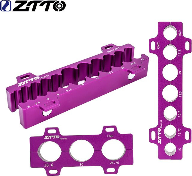ZTTO Universal Fahrrad Tisch Schraubstock Einsätze in Lila für Naben, Gabeln und Pedale - Bild 1