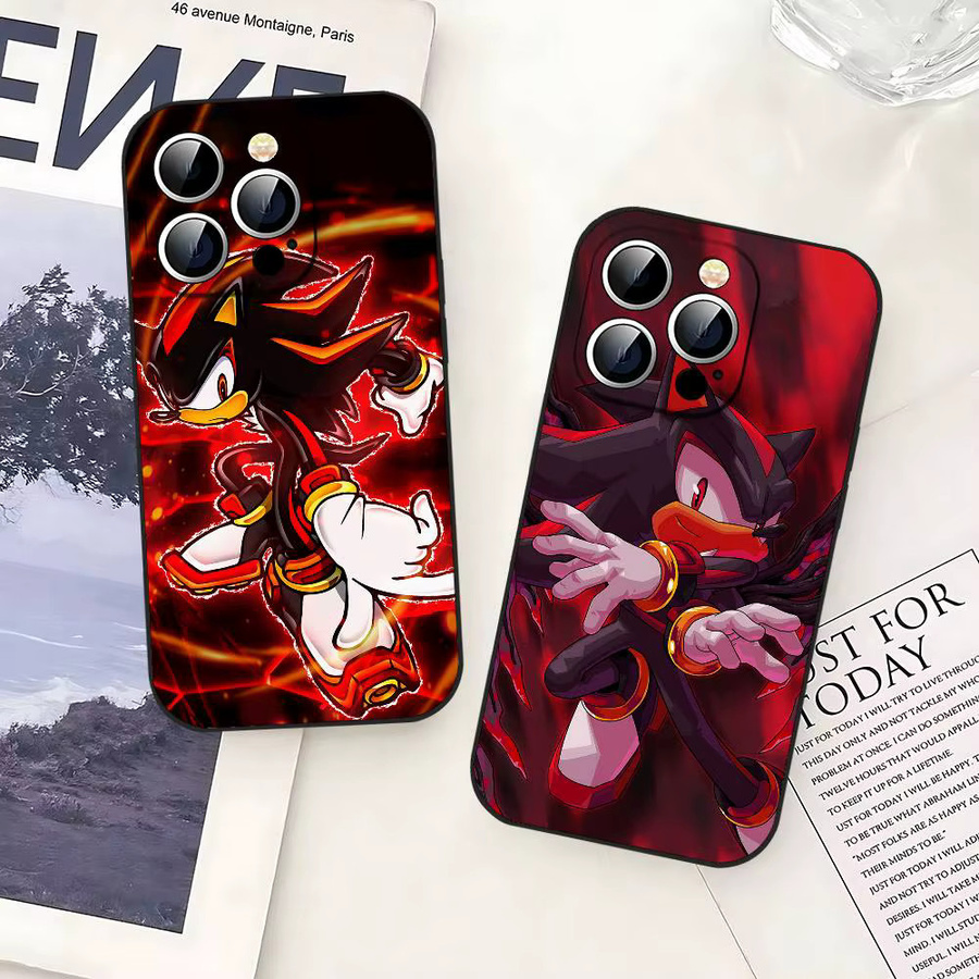 Anime The H-Igel S-Shadow Handyhülle in Schwarz für iPhone 17, 16, 15, 14, 13, 11 Pro Max, Plus, X, XR, XS Max und 13 Mini - Bild 2