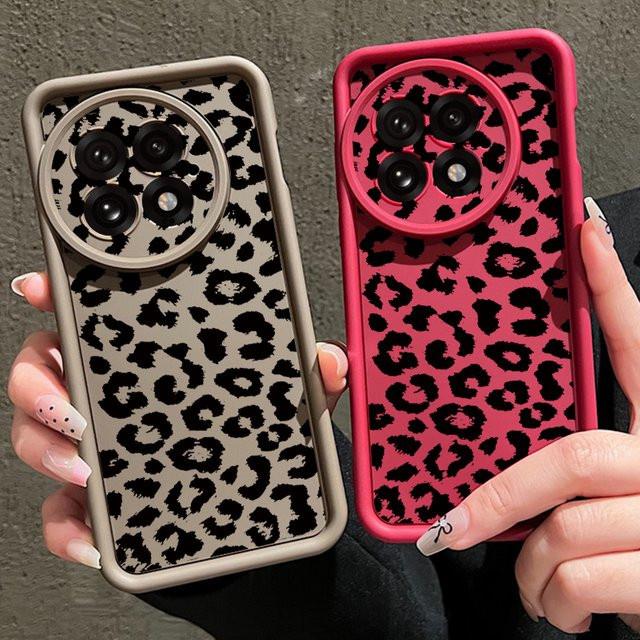 Stoßfeste TPU Handyhülle mit Leopardenmuster für OnePlus 15 13 13T 12 13R 12R 11R 5G und OnePlus Nord 5 Ace 5 3 2 in Multicolour - Bild 1