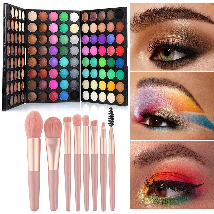 POPFEEL Lidschatten-Palette, 120 Farben, Matte & Glitzer, Unisex - Bild 2