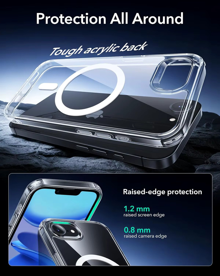 Magnetische transparente Handyhülle für Apple iPhone 17e und iPhone 16e mit Anti-Vergilbungs- und Stoßschutz - Bild 4