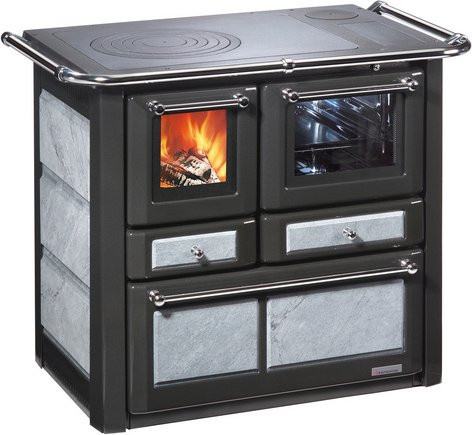 WESTMINSTER Holzherd K85F in Grau mit 6 kW Heizleistung - Bild 1
