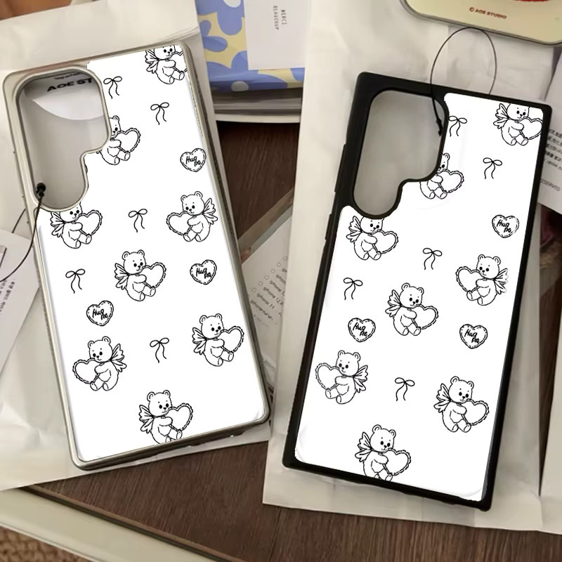 Sturzsichere Samsung Galaxy Handyhülle mit süßem Bären-Design aus Epoxy für Galaxy S23 S24 S25 Plus FE Ultra Edge - Bild 2