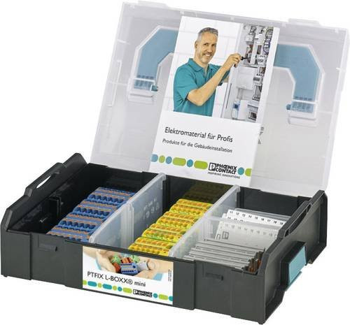 Phoenix Contact Verteilerblock PTFIX L-BOXX MINI DE 1182117 Zugfeder Blau Grün Gelb Schwarz B/H/T: 44,5 x 11,8 x 11,0 cm - Bild 1