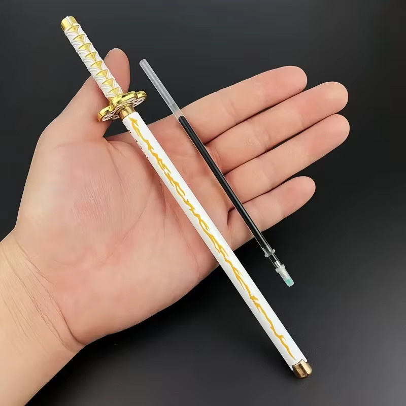 Bandai Anime Kugelschreiber aus Legierung mit Mitsuri Shinobu und Tanjiro Charakteren, Länge: 20 cm - Bild 1