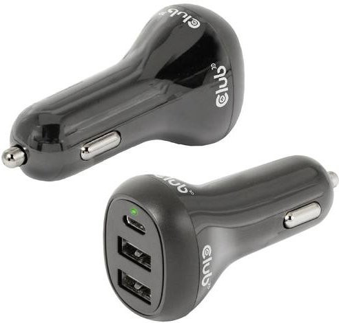 Club3D CAC-1921 USB Ladegerät 36W mit 2x USB-A und 1x USB-C in Schwarz - Bild 1