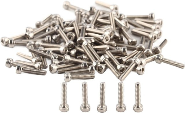 Fishine Innensechskantschrauben Zylinderkopfschrauben aus Edelstahl SS304 in Silber, M3 x 14 mm - Bild 1