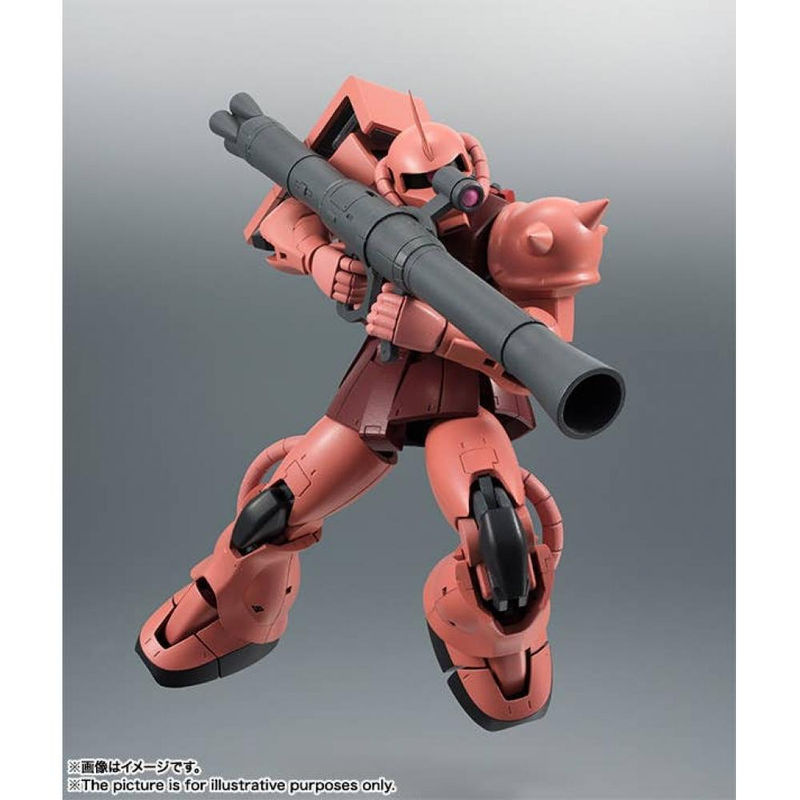 Bandai Robot Gundam DamaShii Côté MS MS 06S Zaku de Char Version Anime Modell in Rot - Bild 5