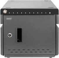 Digitus Mobiler Desktop Ladeschrank mit 10 Ladestationen für USB-Typ C in Schwarz - Bild 1