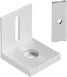 Barthelme Halter-Set aus Aluminium in Silber - Bild 1