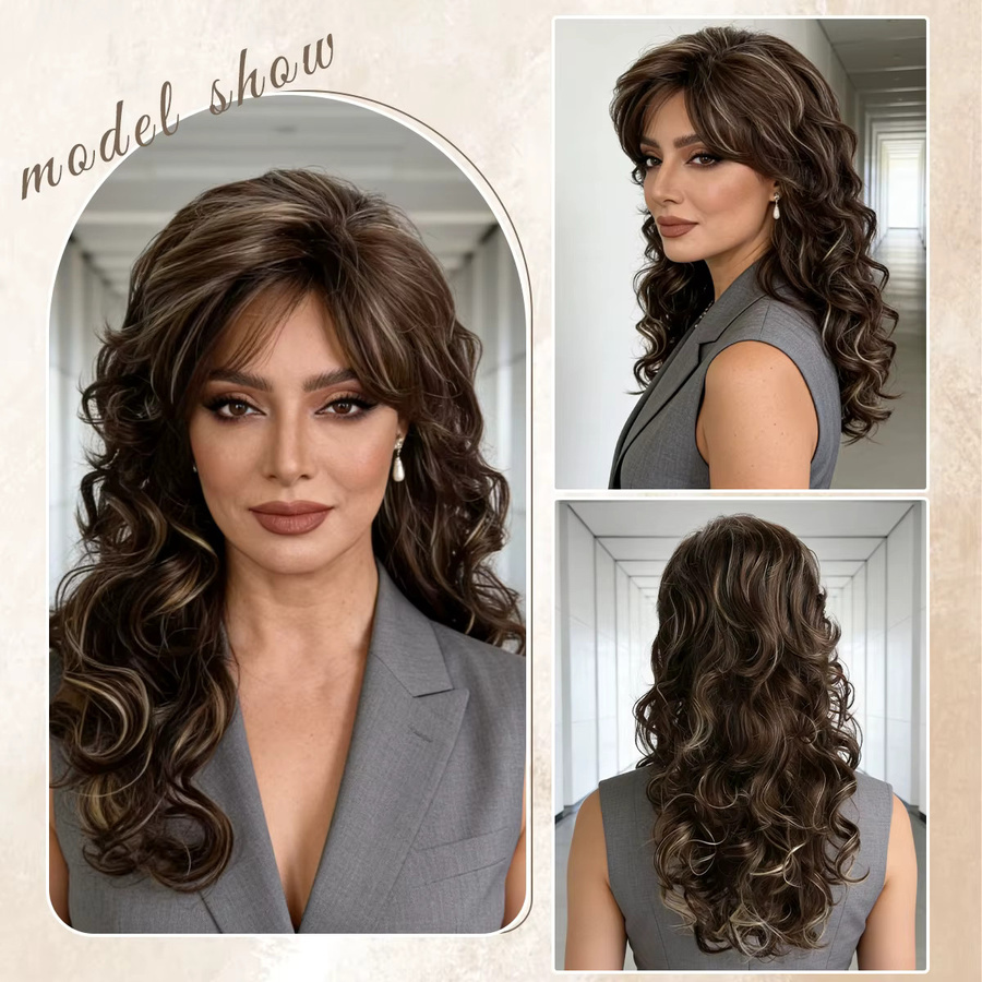 MAISI Synthetikperücke für Damen, Locken, 20 Zoll - Bild 2