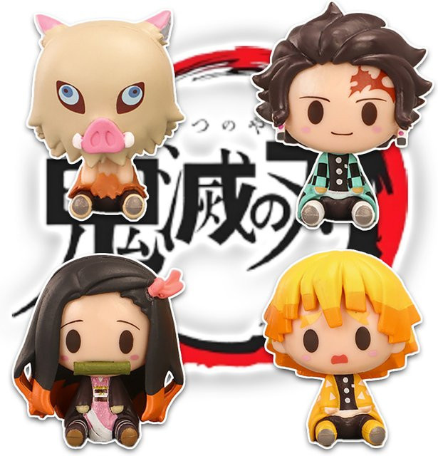 Bandai Kimetsu no Yaiba Kamado Tanjiro Nezuko Azuma Zenitsu, Actionfigur, Anime Modell Statue - Bild 1