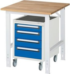 Rau Arbeitstisch Tom KM10 höhenverstellbar, B/T/H: 75 x 80 x 76-108 cm - Bild 1