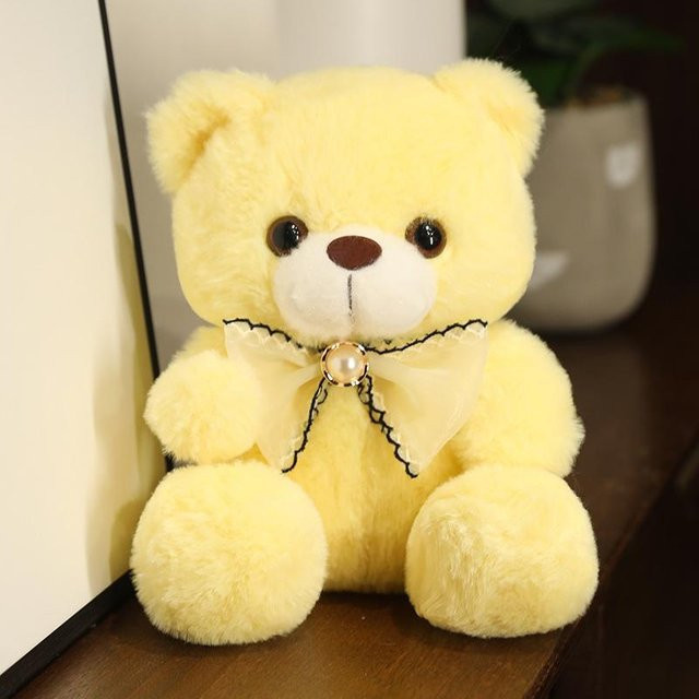 Linyi toy Fliege Bär, Plüschtier, Gelb, 20cm - Bild 1