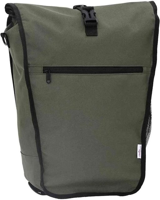 vidaXL Fahrradtasche Oliv aus Polyester, B/T/H: 34 x 16 x 59 cm - Bild 1