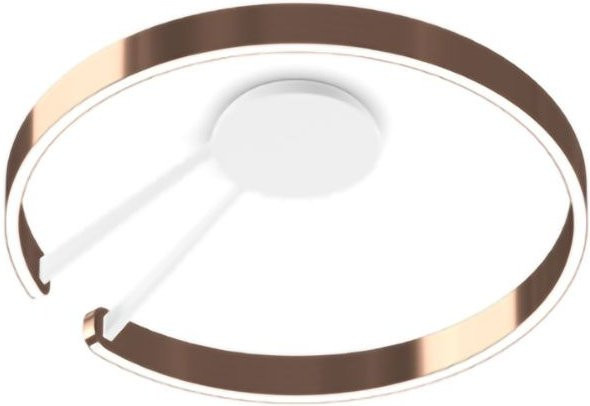 Occhio Mito aura 60 LED-Wand- und Deckenleuchte in Weiß matt mit Rose Gold Kopf, dimmbar mit CCT Farbtemperatursteuerung (2700K - 4000K) - Bild 1