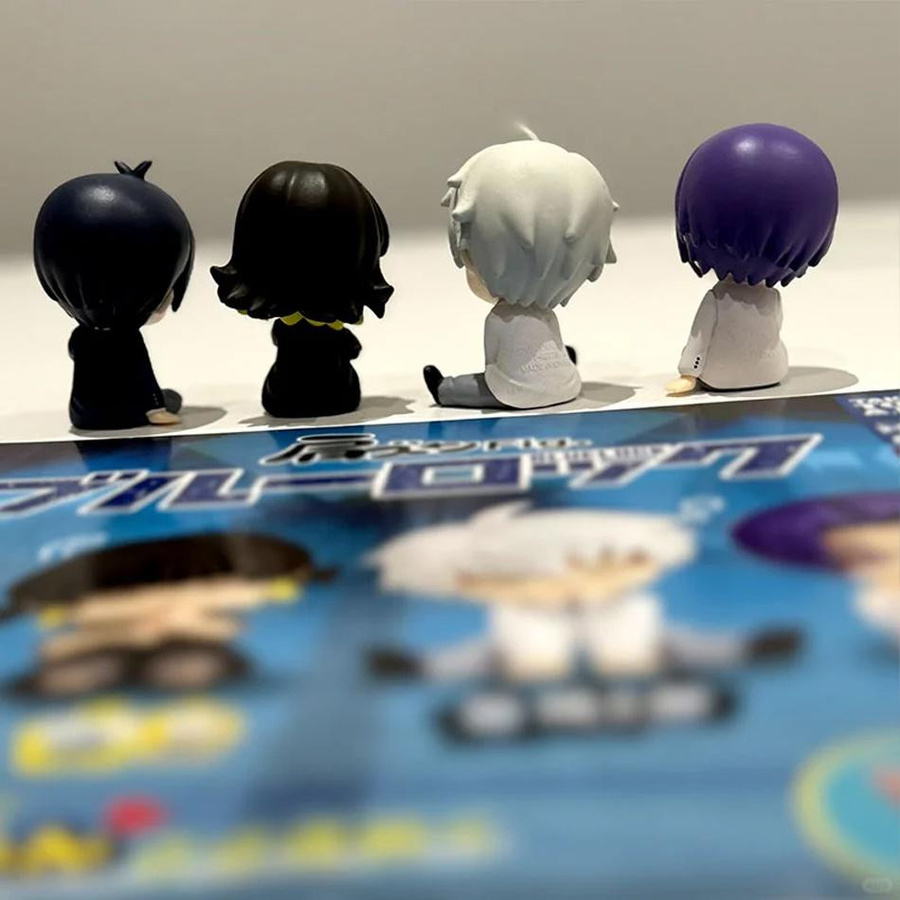 Fashnics Blue Lock Anime Figur Bachira Meguru Nagi Seishiro Isagi Yoichi Mikage Reo Q Version Modell PVC Statue Puppe 14+y - Bild 3
