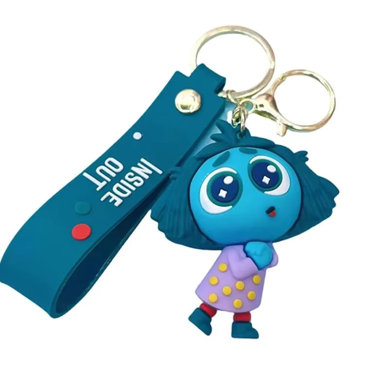 Disney Schlüsselanhänger, Inside Out 2, Joy Sadness Fear Ekelfiguren, Unisex - Bild 3