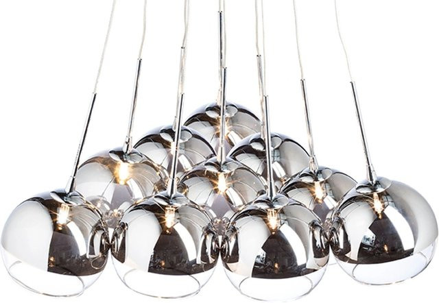 Rendl Pendelleuchte Astral Kugelleuchte aus Chromglas in Chrom und Transparent mit 200 W - Bild 1
