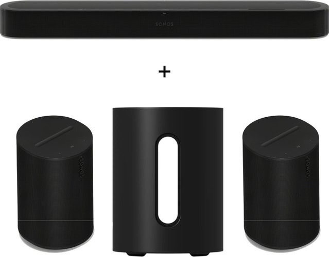 Sonos Heimkino Set mit Beam Ultra, 2 Era 100 SL und Sub Mini in Schwarz - Bild 1