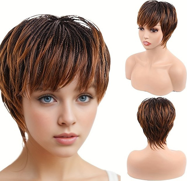 Suri Hair Bob-Perücke, braun, geschichtet, Damen - Bild 1