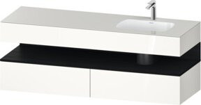 Duravit Einbauwaschtisch-Möbel-Set Qatego in Weiß, B/T/H: 160 x 50 x 60 cm - Bild 1