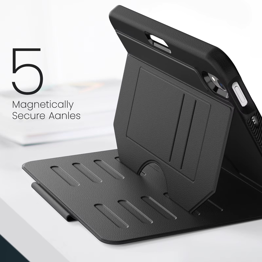 Smart Cover Tablet-Hülle für Apple iPad Mini A17 Pro 2024 8,3 Zoll A2996 in Schwarz und Rot - Bild 3