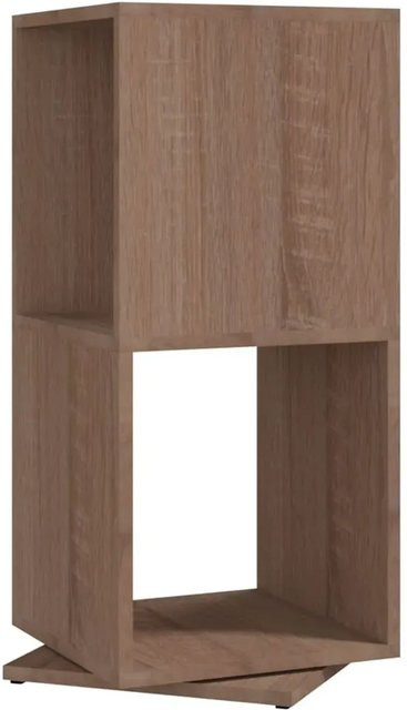 vidaXL Drehregal Sonoma-Eiche in Braun aus Holzwerkstoff, B/T/H: 34,5 x 34,5 x 147,5 cm - Bild 1