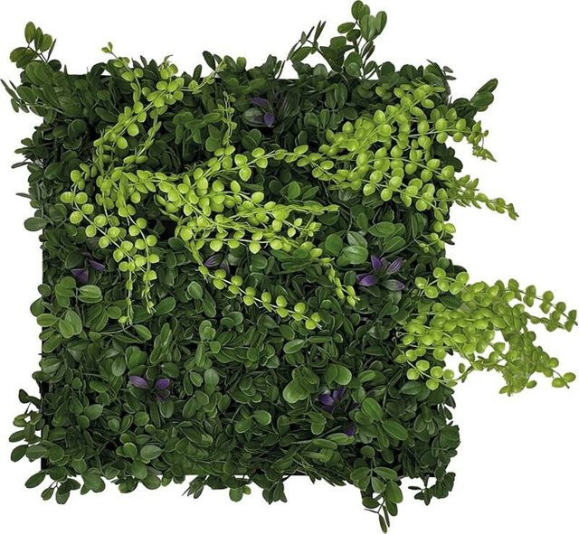 Jangal Wandpaneel Modular Wall Feral Green Mixed Flora Akustikpaneel Grün B/H: 52 x 52 cm, Tiefe: 0,4 cm - Bild 1