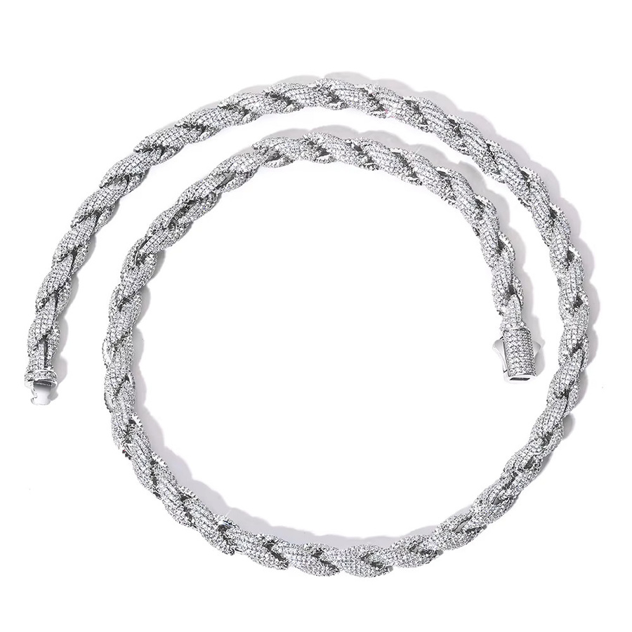 ESKEEM Halskette, Zirkonia, Silber, Unisex - Bild 3