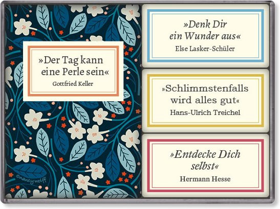 Insel-Bücherei Magnetset Insel Verlag floral multicolor rechteckig - Bild 1