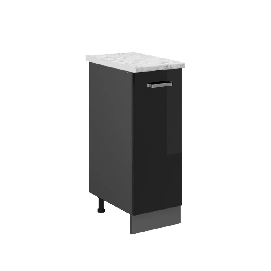 Vicco Apothekerschrank R-Line Schwarz Hochglanz Anthrazit B: 30 cm, H: 81,6 cm, T: 46 cm - Bild 2