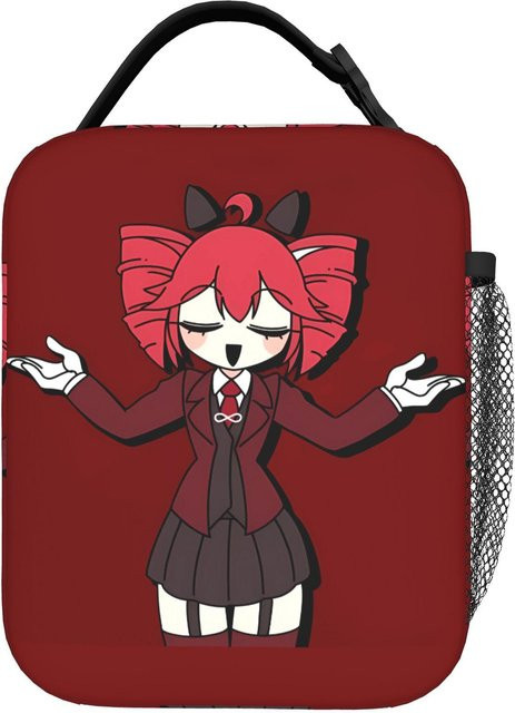 Fancy Style Studio Kasane Teto Cheer Porträt Isolierte Lunchbox für Büro und Kind, Rot, Wasserdicht - Bild 1