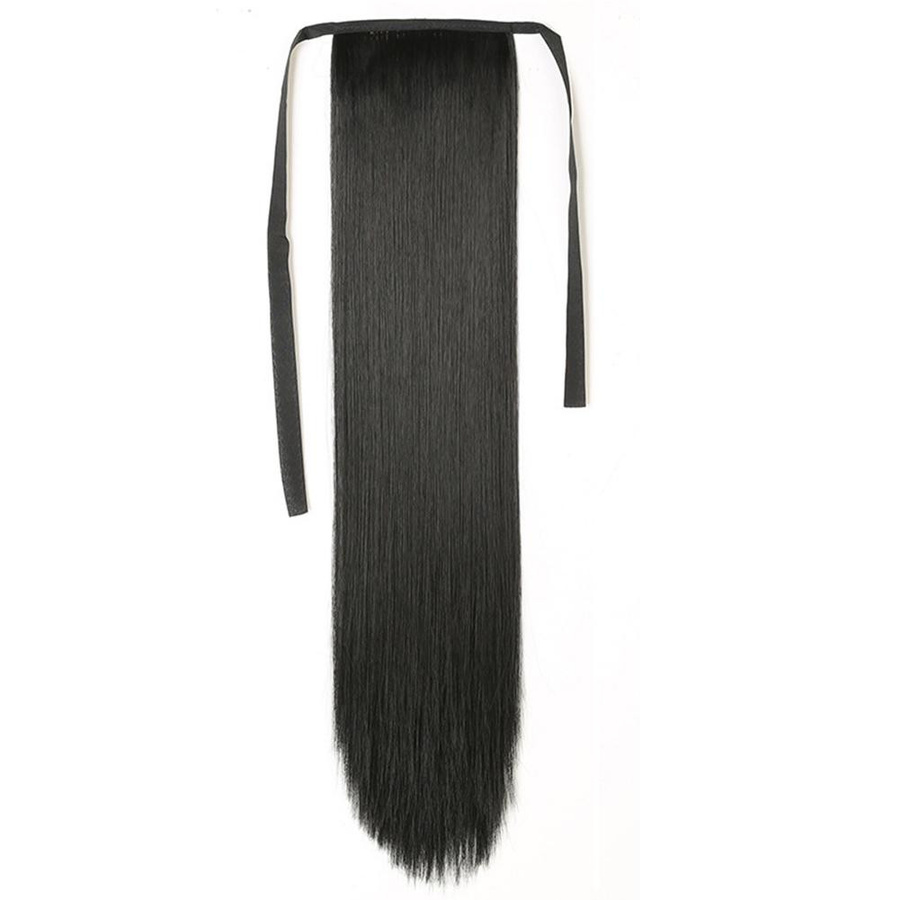 CHOSUR Perücke Pferdeschwanz, 45 cm, schwarz, Unisex - Bild 3