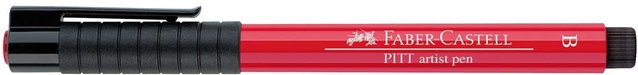 Faber Castell PITT artist pen brush Tintenzeichner in Geraniumrot Hell - Bild 1