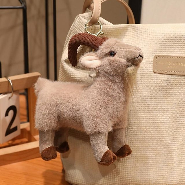 Ziege Schaf Plüschtier, beige, ab 14 Jahre - Bild 1