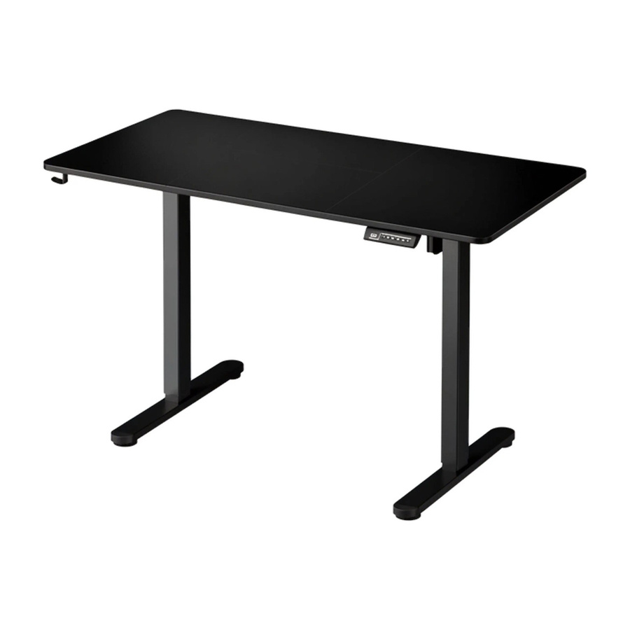 Relaxdays Elektrischer Schreibtisch Höhenverstellbar in Schwarz mit LED Display und Kabeldurchlass, B/T: 160 x 60 cm - Bild 2
