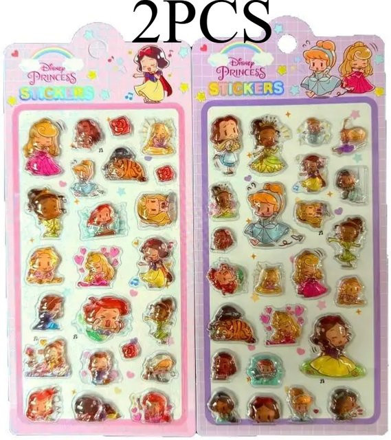 Disney Kawaii Cartoon Ariel Prinzessin 3D Kristall-Relief-Aufkleber für Handyhüllen in Multicolour - Bild 1