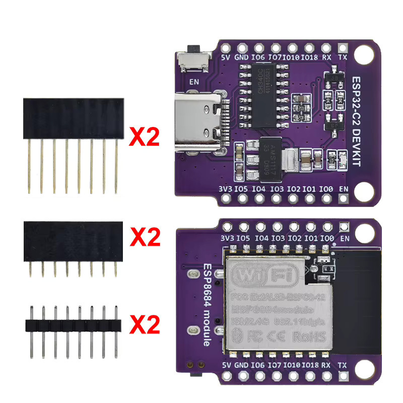 Wemos D1 Mini ESP8266 ESP32 Entwicklungsboard-Modul mit WIFI und Bluetooth in Purple - Bild 3