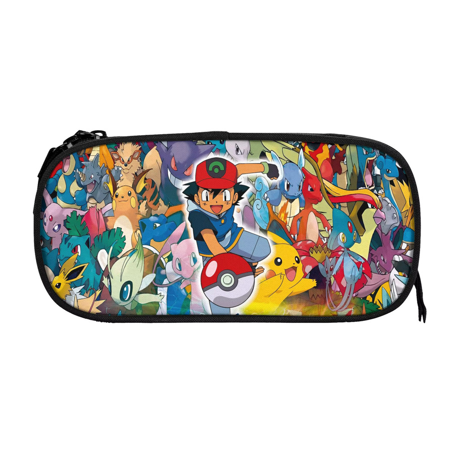 Bandai Pikachu Federmäppchen mit Thunderbolt-Print für Mädchen und Jungen, Mehrfarbig - Bild 3