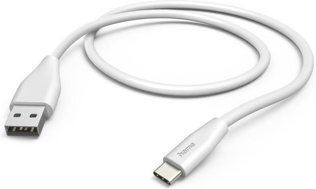 Hama USB-A auf USB-C Ladekabel in Weiß, Länge: 1,5 m - Bild 1