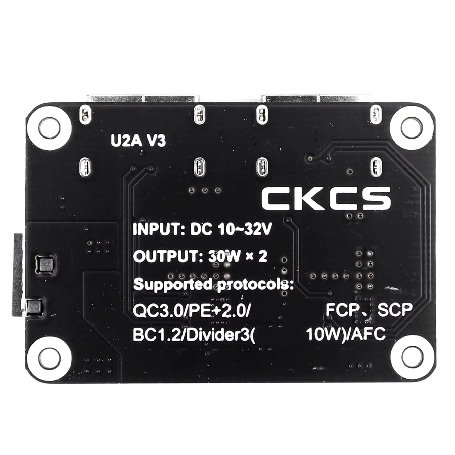 DC-DC USB Buck Converter Dual USB Port Schnellladegerät Adapter 12V auf 5V Schwarz - Bild 3