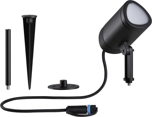 Paulmann Plug & Shine Shira LED Gartenspot Zigbee 3.0 RGBW+ Anthrazit 6,5 W IP65 - Bild 1