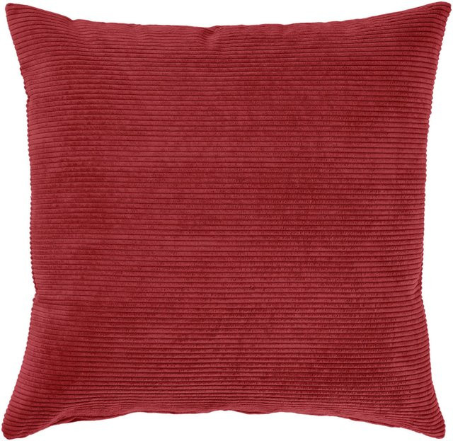 ERWIN M. Dekokissenbezug Cordoba in Rot, Breite: 50 cm, Höhe: 50 cm - Bild 1