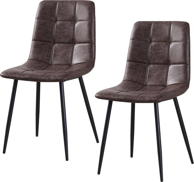 HTI-Living Stuhl Mesa Vintage 2er-Set aus Samt in modernem Design, B/T/H: 44,5 x 49,5 x 86,5 cm - Bild 1