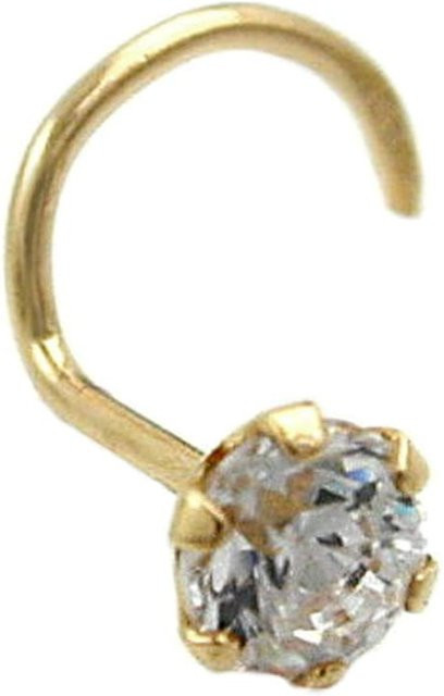 Gallay Nasenstecker 750 Gold, Zirkonia, 3mm, Unisex - Bild 1