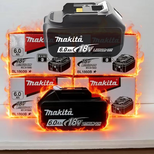 Makita 18V Lithium-Ionen-Akku 6000mAh in Schwarz für BL1860 BL1830 BL1850 BL1860B - Bild 1
