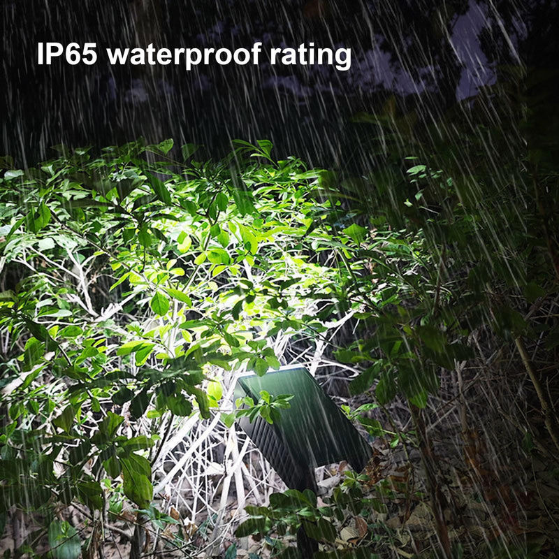 TOMTOP JMS Solar-Gartenleuchten für den Außenbereich mit LED, Erdspießleuchte in Weiß, IP65 wasserdicht mit Dämmerungssensor - Bild 5
