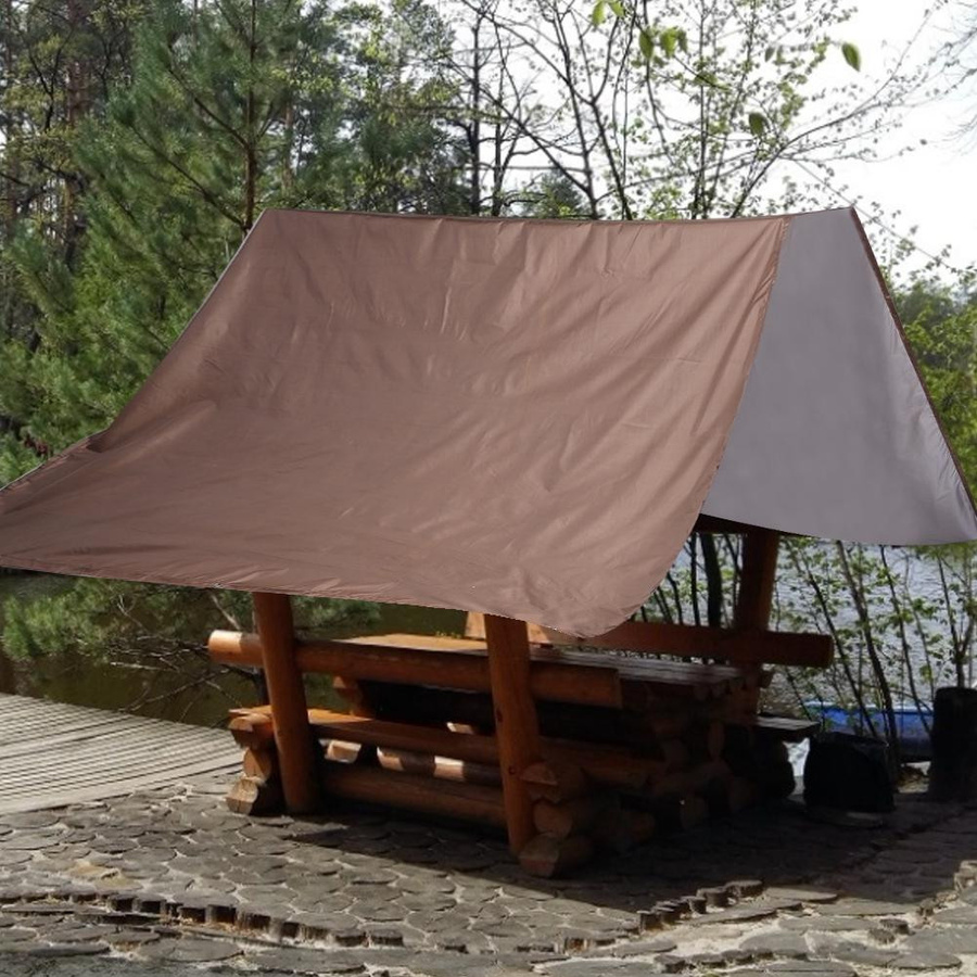 KONNWEI Wasserdichte Ersatzplane für Schaukelüberdachung und Spielplatzdach aus Polyester, beige - Bild 2